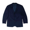 Navy Short Solid Suit Jacket
