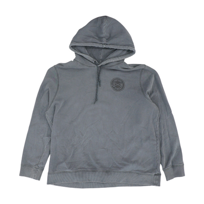 Gray Solid Hoodie Pullover