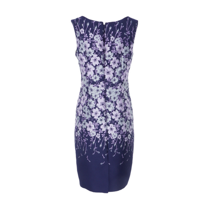 Navy Floral Midi Dress