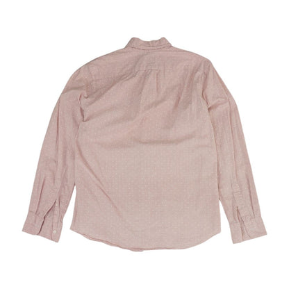 Pink Polka Dot Long Sleeve Button Down