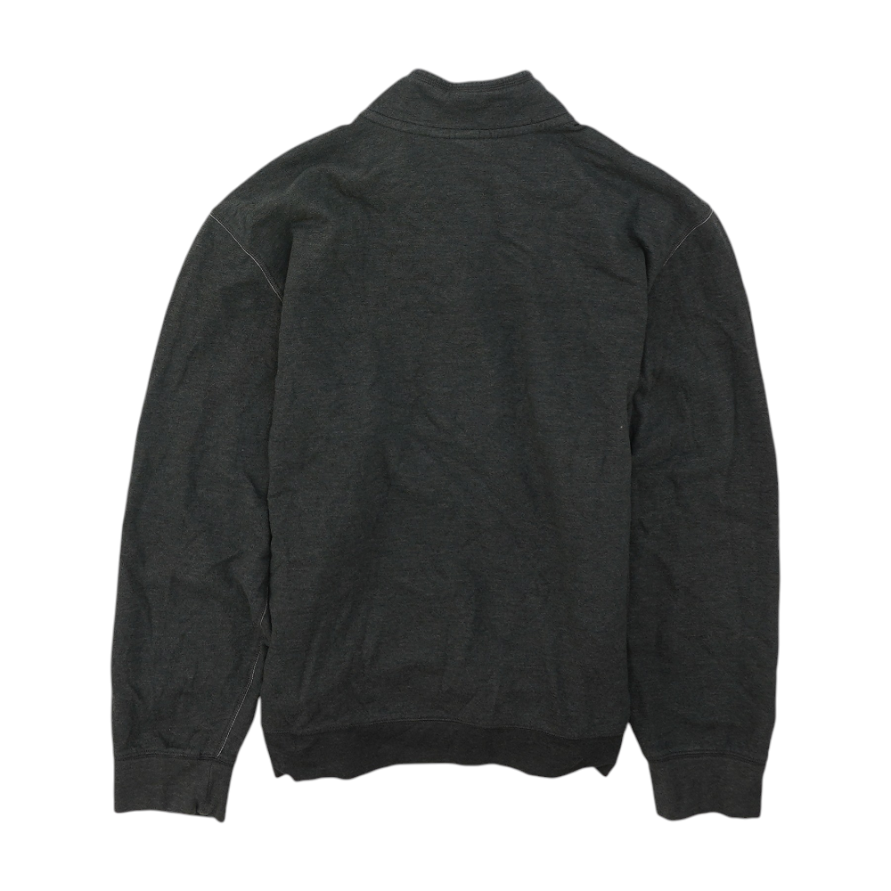 Gray Solid 1/4 Zip Pullover