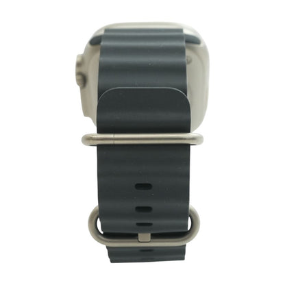 49mm Ultra 2 Silver Smartwatch Black Band O/S