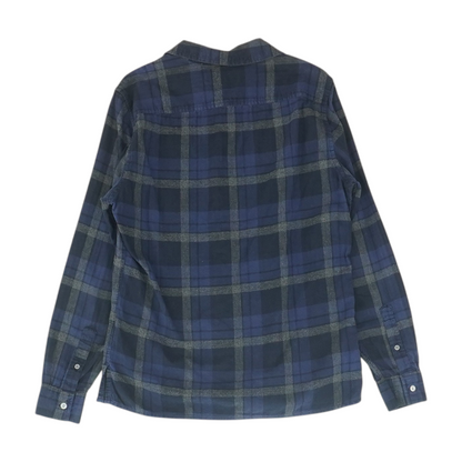 Blue Plaid Flannel Button Down