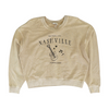 Beige Solid Sweatshirt Pullover