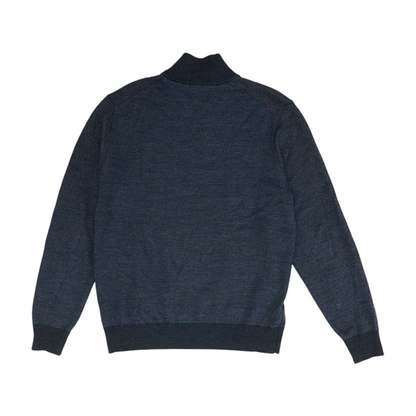 Navy Solid 1/4 Zip Pullover