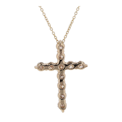 1/2 ctw 14K Yellow Gold Diamond Pendant Necklace