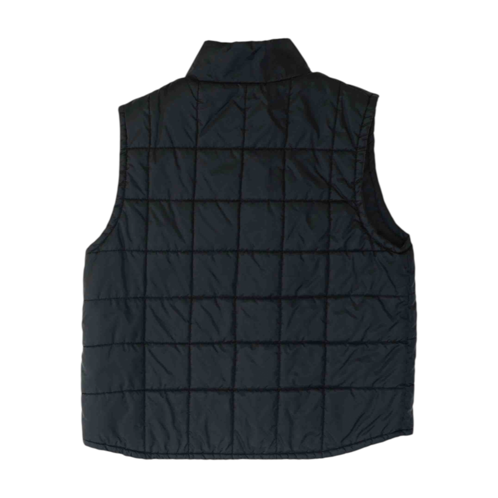 Black Solid Casual Vest