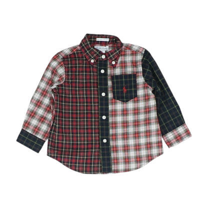 Red Plaid Long Sleeve Button Down