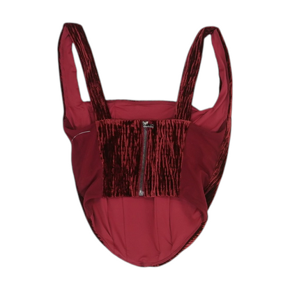 Red Cropped Blouse