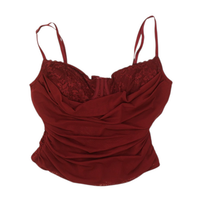 Maroon Cropped Blouse