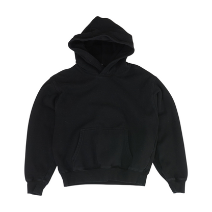Black Solid Hoodie Pullover