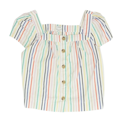 White Striped Blouse