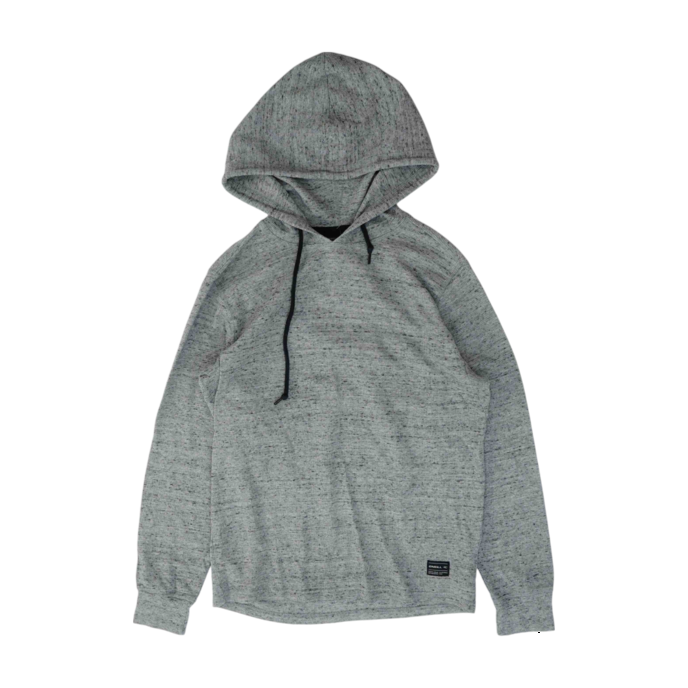 Gray Solid Hoodie Pullover