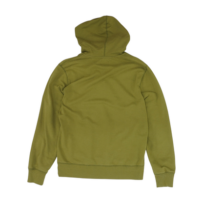Green Solid Hoodie Pullover