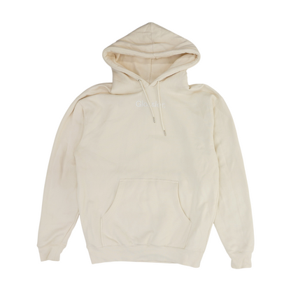 White Solid Hoodie Pullover