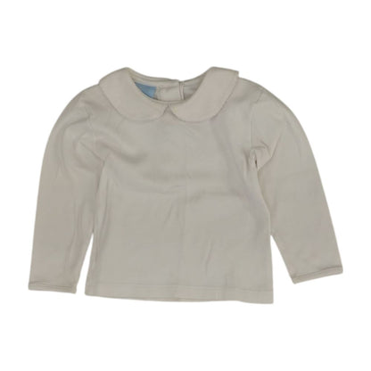 White Solid Long Sleeve Blouse