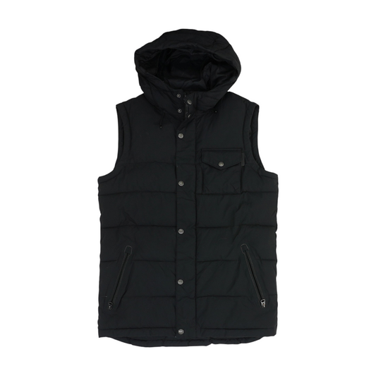 Black Solid Active Vest