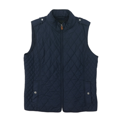 Navy Petite Solid Vest