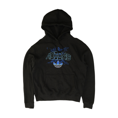 Black Solid Hoodie Pullover