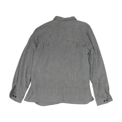 Black Check Button Down