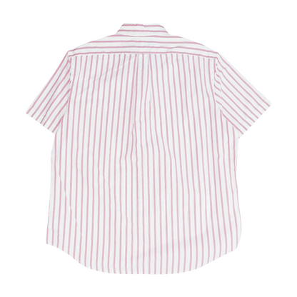 Pink Striped Short Sleeve Button Down