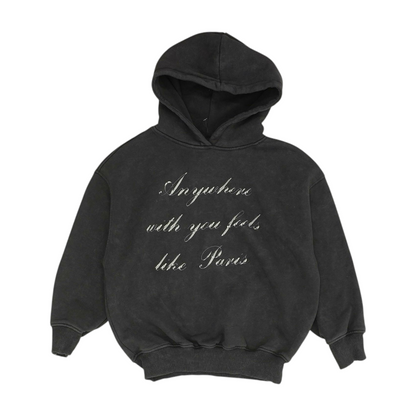 Charcoal Graphic Hoodie Pullover