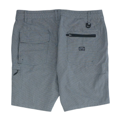 Gray Striped Active Shorts