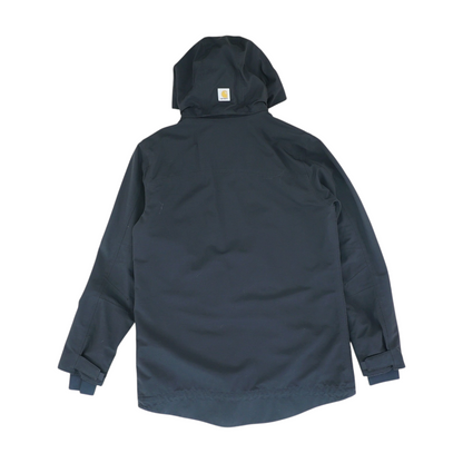 Black Solid Rain Jacket