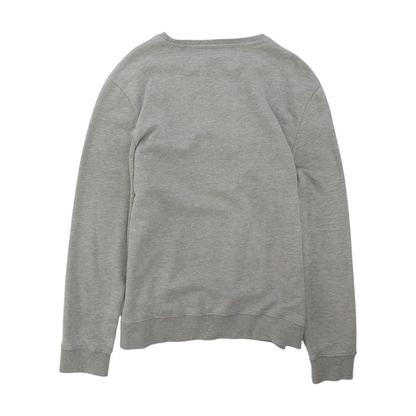 Gray Solid Sweatshirt Pullover