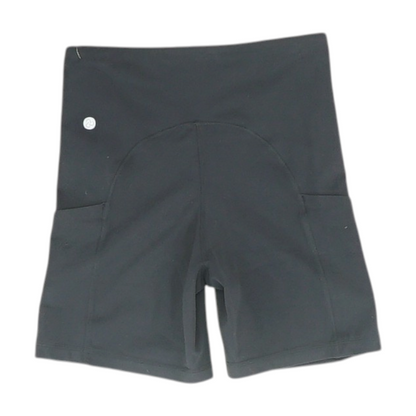 Black Solid Active Shorts