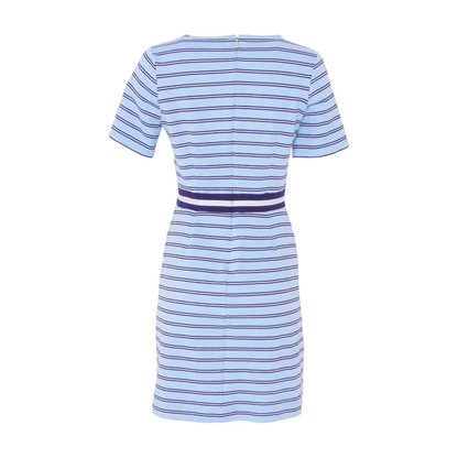 Blue Striped Mini Dress