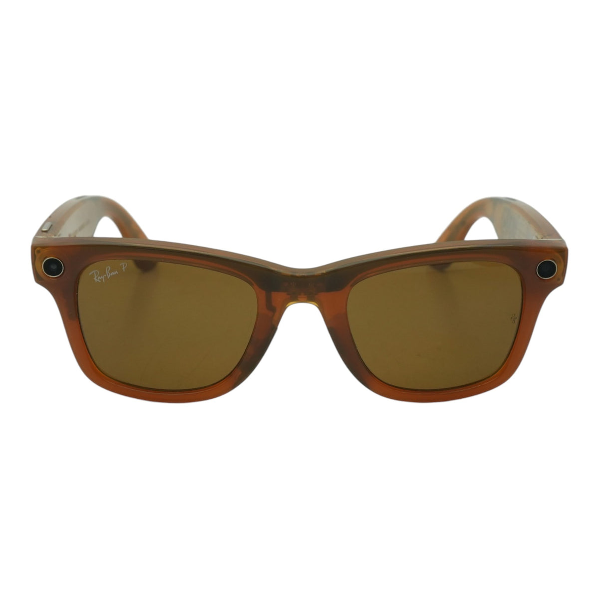 Brown Wayfarer Smart Glasses