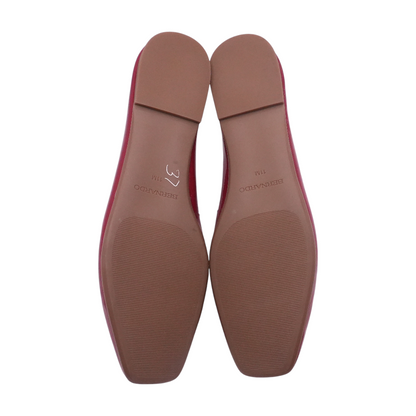 Red Slip-On Flats