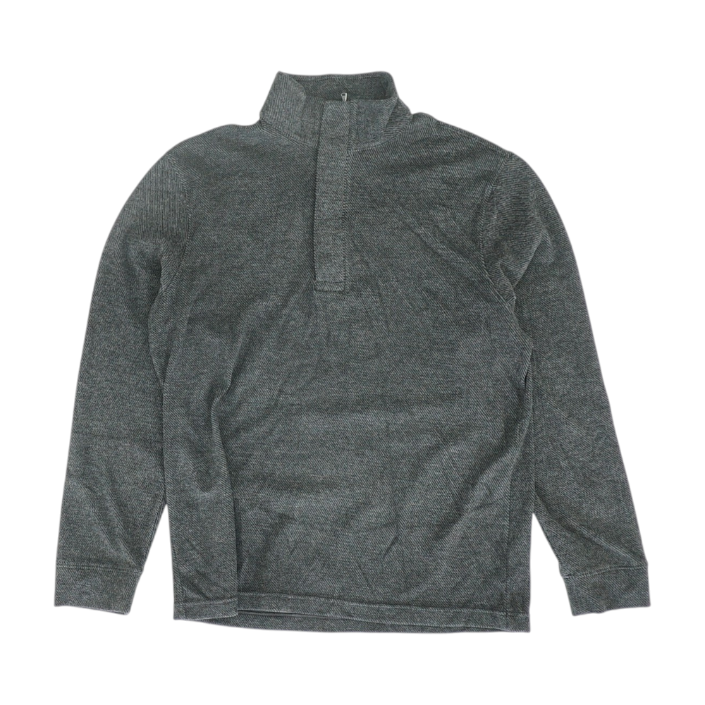 Charcoal Striped 1/4 Zip Pullover