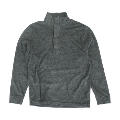 Charcoal Striped 1/4 Zip Pullover