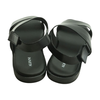 Black Casual Slide Sandals