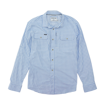 Blue Check Outdoor Button Down