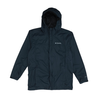Black Tall Solid Rain Jacket
