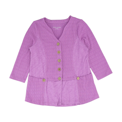 Purple Petite Cardigan Sweater