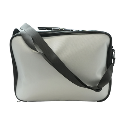 Silver Messenger Bag