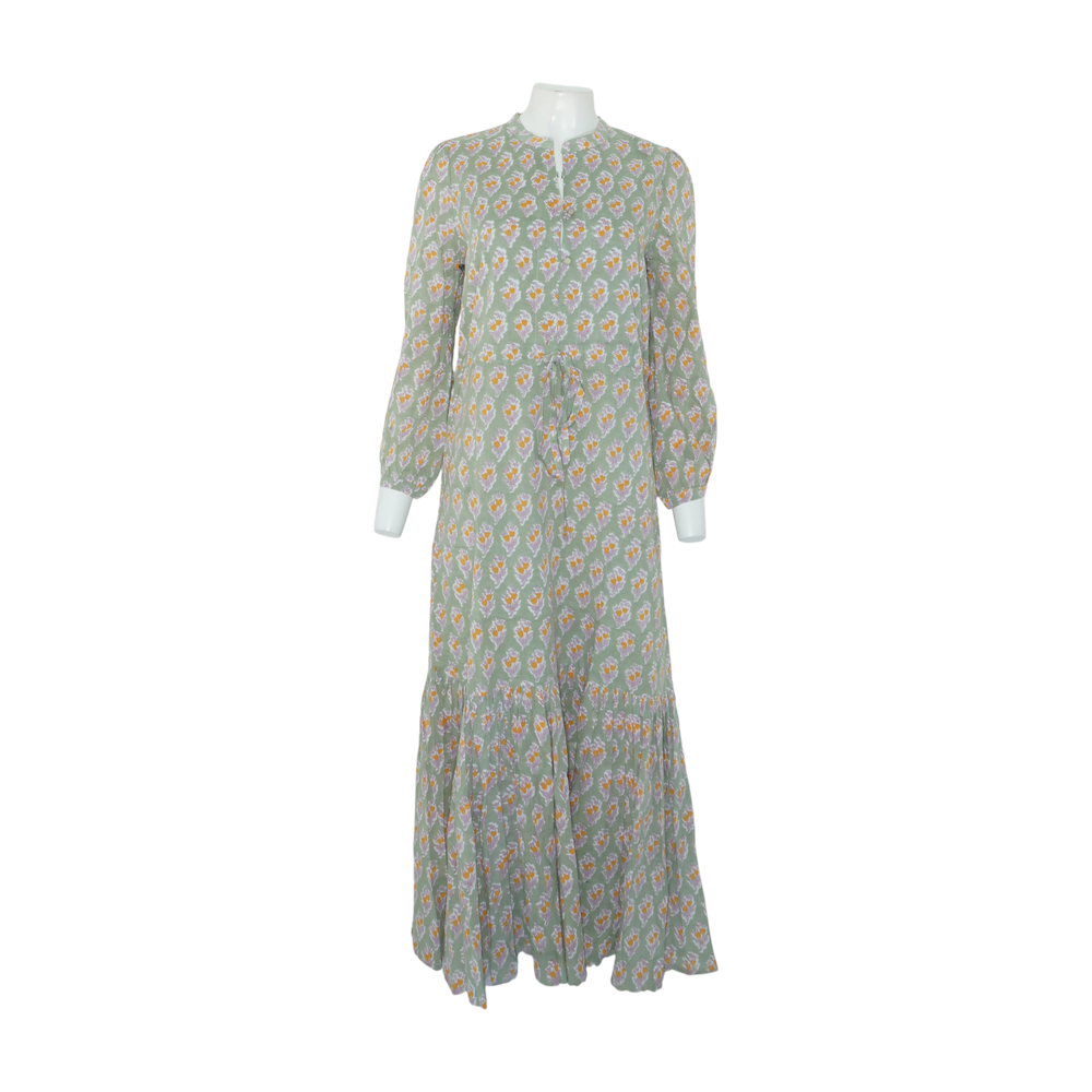 Green Floral Maxi Dress