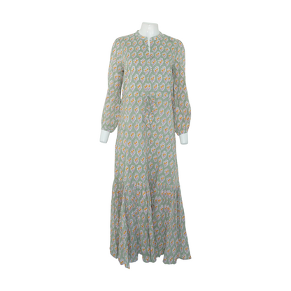 Green Floral Maxi Dress