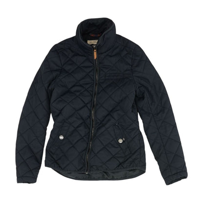 Navy Solid Puffer Jacket