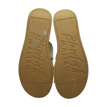 Gold Wedged Sandals