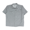 Gray Solid Outdoor Button Down
