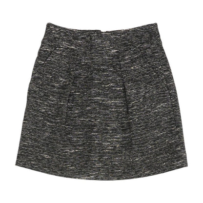 Black Striped Midi Skirt
