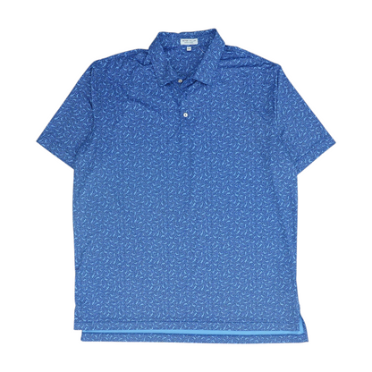 Blue Print Short Sleeve Polo