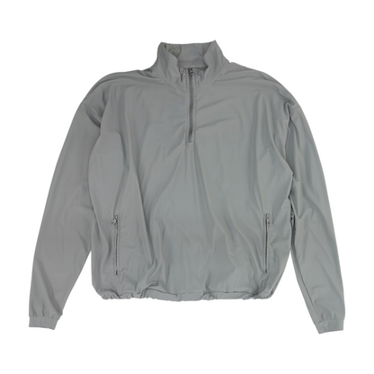 Gray Solid 1/4 Zip Pullover