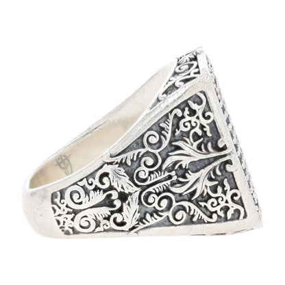 Sterling Silver Victory Signet Ring