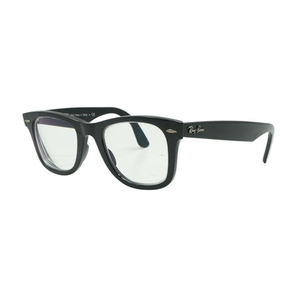 Black Wayfarer Square Prescription Eyewear